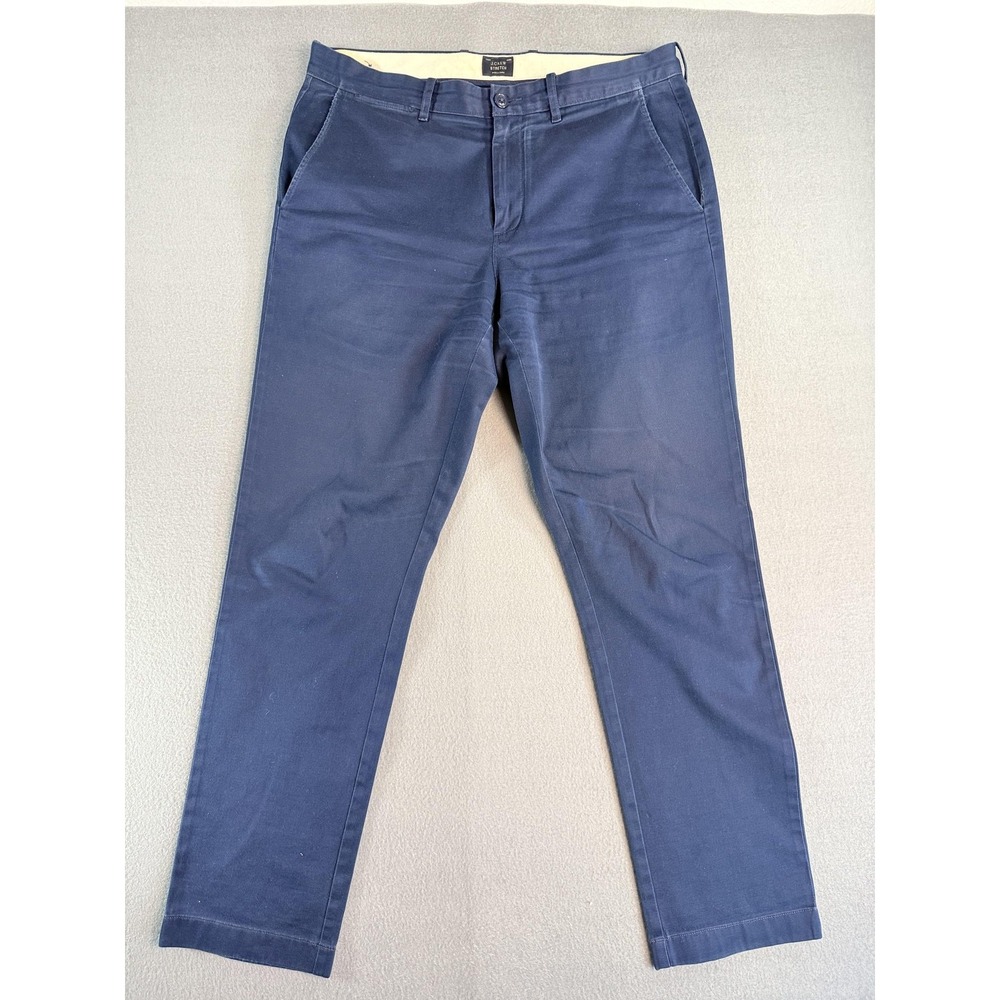 J.Crew Pants Mens 33x32 Blue uRegular Fit Stretch Chino Straight 770 Casual